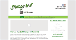 Desktop Screenshot of mansfieldstoragehut.com