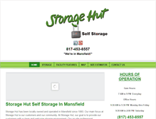 Tablet Screenshot of mansfieldstoragehut.com